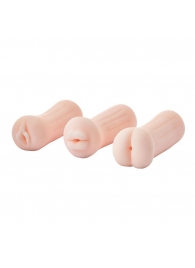 Набор из 3 мастурбаторов The Girl Next Door Tina - Dream Toys - в Костроме купить с доставкой