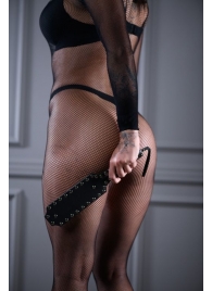 Кожаная шлепалка Sex Game с заклепками - 33 см. - БДСМ Арсенал - купить с доставкой в Костроме