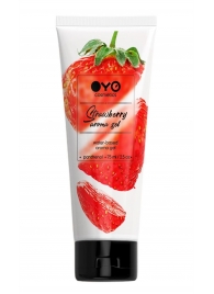 Лубрикант на водной основе OYO Aroma Gel Strawberry с ароматом клубники - 75 мл. - OYO - купить с доставкой в Костроме