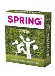 Классические презервативы SPRING CLASSIC - 3 шт. - SPRING - купить с доставкой в Костроме
