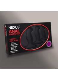 Набор из 3 массажеров простаты чёрного цвета NEXUS ANAL STARTER KIT - Nexus Range - в Костроме купить с доставкой
