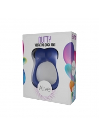 Синее эрекционное виброкольцо Nutty - Adrien Lastic - в Костроме купить с доставкой