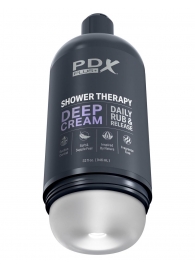 Мастурбатор в бутылке Shower Therapy Deep Cream - Pipedream - в Костроме купить с доставкой