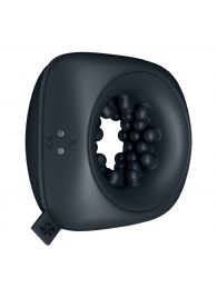 Черный мужской вибромассажер Ring Stroker - Satisfyer - в Костроме купить с доставкой