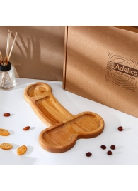 Деревянное блюдо для подачи в форме члена (32,5 х 20 х 1,7 см) - Сима-Ленд - купить с доставкой в Костроме