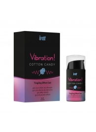 Жидкий вибратор Vibration Cotton Candy с ароматом сахарной ваты - 15 мл. - INTT - купить с доставкой в Костроме