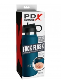 Мастурбатор-вагина в синей колбе F*ck Flask - Pipedream - в Костроме купить с доставкой