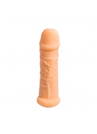 Телесный фаллоудлинитель Extra Size Bubbles - 15,5 см. - Lola Games - в Костроме купить с доставкой