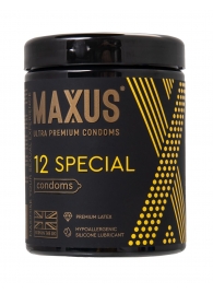 Презервативы с точками и рёбрами MAXUS Special - 12 шт. - Maxus - купить с доставкой в Костроме