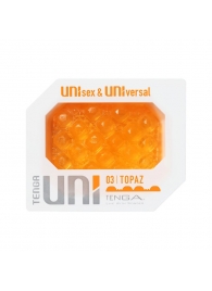 Оранжевый мастурбатор-стимулятор Tenga Uni Topaz - Tenga - в Костроме купить с доставкой