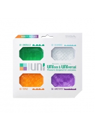 Набор из 4 мастурбаторов-стимуляторов Tenga Uni Variety Pack - Tenga - в Костроме купить с доставкой
