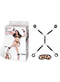 Леопардовая фиксация на матрас для рук и ног Classic Bedspreader - Lux Fetish - купить с доставкой в Костроме