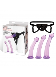 Тренировочный набор с тремя насадками Pegging Training Set - Lux Fetish - купить с доставкой в Костроме