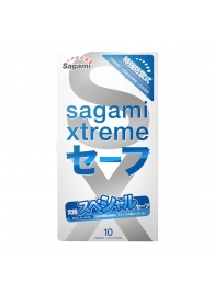 Презервативы Sagami Xtreme Ultrasafe с двойным количеством смазки - 10 шт. - Sagami - купить с доставкой в Костроме