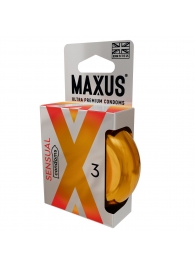 Презервативы анатомической формы Maxus Sensual - 3 шт. - Maxus - купить с доставкой в Костроме