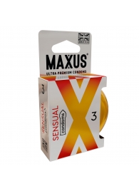 Презервативы анатомической формы Maxus Sensual - 3 шт. - Maxus - купить с доставкой в Костроме
