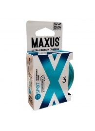 Презервативы Maxus G spot с двойной спиралью - 3 шт. - Maxus - купить с доставкой в Костроме