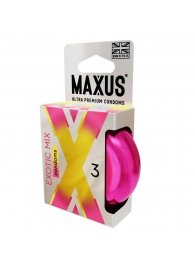 Ароматизированные презервативы Maxus Exotic Mix - 3 шт. - Maxus - купить с доставкой в Костроме
