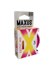 Ароматизированные презервативы Maxus Exotic Mix - 3 шт. - Maxus - купить с доставкой в Костроме