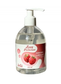 Лубрикант на водной основе Love Protection Raspberry с ароматом малины - 300 мл. - Lola Games - купить с доставкой в Костроме