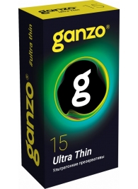 Прозрачные ультратонкие презервативы Ganzo Ultra thin - 15 шт. - Ganzo - купить с доставкой в Костроме