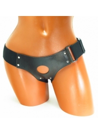 Трусики для страпона коричневого цвета - БДСМ Арсенал - купить с доставкой в Костроме
