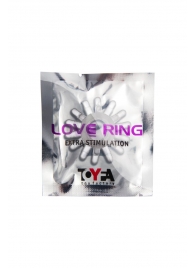 Прозрачное гелевое эрекционное кольцо с шипиками - Toyfa Basic - в Костроме купить с доставкой