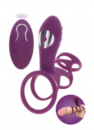Фиолетовая эрекционная вибронасадка Halo Halo C-Ring Sleeve - Toy Joy - в Костроме купить с доставкой