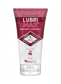 Интимный гель-смазка на водной основе Lubrimax Magic Cherry - 75 мл. - ИнтелБИО - купить с доставкой в Костроме