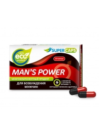 Возбуждающее средство Man’s power - 10 капсул (+1 в подарок) - SuperCaps - купить с доставкой в Костроме