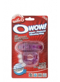 Фиолетовое эрекционное виброкольцо OWOW PURPLE - Screaming O - в Костроме купить с доставкой