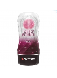 Прозрачный текстурированный мастурбатор Vacuum Cup Masturbator Black Hole - Baile - в Костроме купить с доставкой
