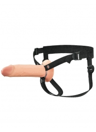 Полый страпон на ремнях 8’’ Hollow Silicone Strap-on - Pipedream - купить с доставкой в Костроме