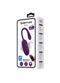 Фиолетовое виброяйцо с электростимуляцией Doreen - Baile - купить с доставкой в Костроме