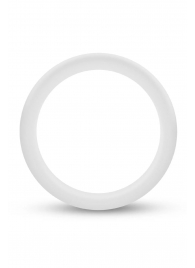 Белое люминесцентное эрекционное кольцо Silicone Glo Cock Ring - Blush Novelties - в Костроме купить с доставкой