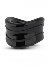 Черное эрекционное кольцо на мошонку Beef Ball Stretcher Snug - Blush Novelties - в Костроме купить с доставкой