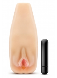 Мастурбатор-вагина с вибрацией Soft   Wet Natasha Realistic Beige Masturbator - Blush Novelties - в Костроме купить с доставкой