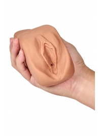 Маструбатор-вагина с вибрацией Soft   Wet Renata Realistic Tan Masturbator - Blush Novelties - в Костроме купить с доставкой