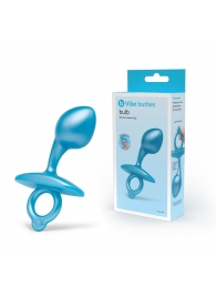 Голубая анальная пробка для массажа простаты Bulb Silicone Prostate Plug - 10,7 см. - b-Vibe - в Костроме купить с доставкой