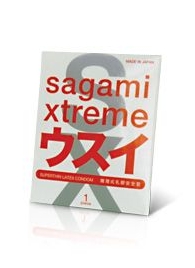 Ультратонкий презерватив Sagami Xtreme SUPERTHIN - 1 шт. - Sagami - купить с доставкой в Костроме