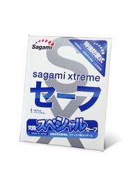 Презерватив Sagami Xtreme Ultrasafe с двойным количеством смазки - 1 шт. - Sagami - купить с доставкой в Костроме