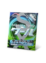 Презерватив Sagami Xtreme Mint с ароматом мяты - 1 шт. - Sagami - купить с доставкой в Костроме