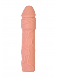 Телесная удлиняющая насадка с подхватом - 19 см. - ToyFa - в Костроме купить с доставкой