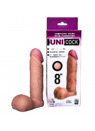 Фаллическая насадка для страпона UNICOCK 8  - 20 см. - LOVETOY (А-Полимер) - купить с доставкой в Костроме