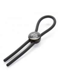 Тёмно-серое эрекционное кольцо с зажимом Again and Again Adjustable Cock Ring - Fifty Shades of Grey - в Костроме купить с доставкой