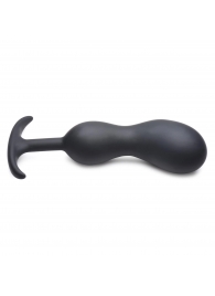 Черный массажер простаты с утяжелителями Premium Silicone Weighted Prostate Plug XL - 20,8 см. - XR Brands - в Костроме купить с доставкой