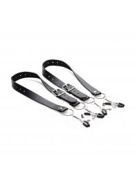 Ремни с зажимами для половых губ Spread Labia Spreader Straps with Clamps - XR Brands - купить с доставкой в Костроме