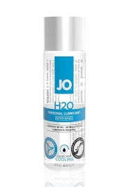 Охлаждающий лубрикант на водной основе JO Personal Lubricant H2O COOLING - 60 мл. - System JO - купить с доставкой в Костроме