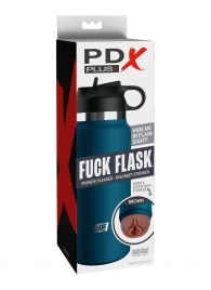 Смуглый мастурбатор-вагина в синей колбе F*ck Flask - Pipedream - в Костроме купить с доставкой