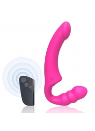 Розовый безремневой страпон Straples Strap-On Dildo - Erokay - купить с доставкой в Костроме